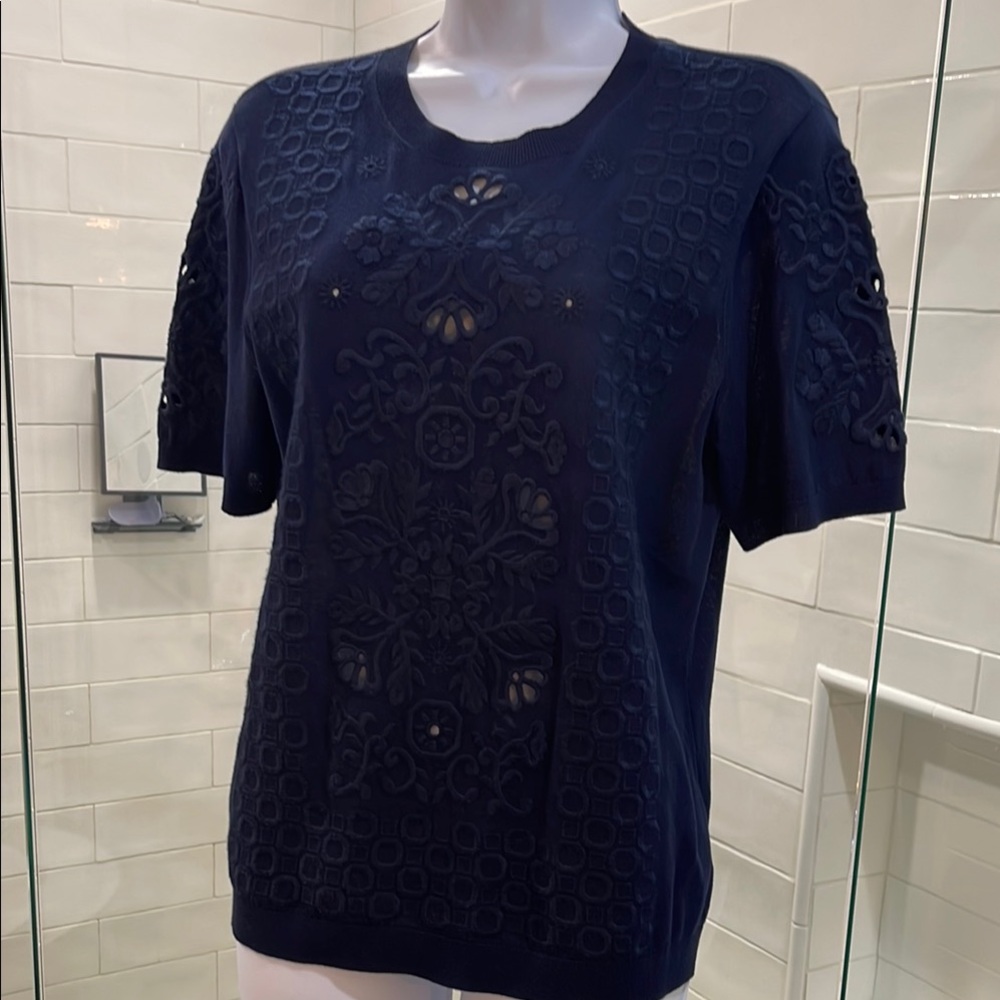 Tory Burch Blue Short Sleeve T-Shirt